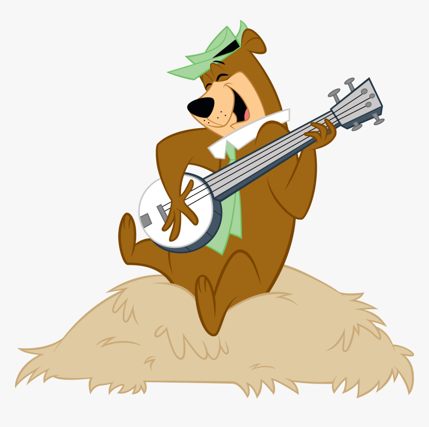 Cartoon Bear With A Banjo, HD Png Download, Free Download