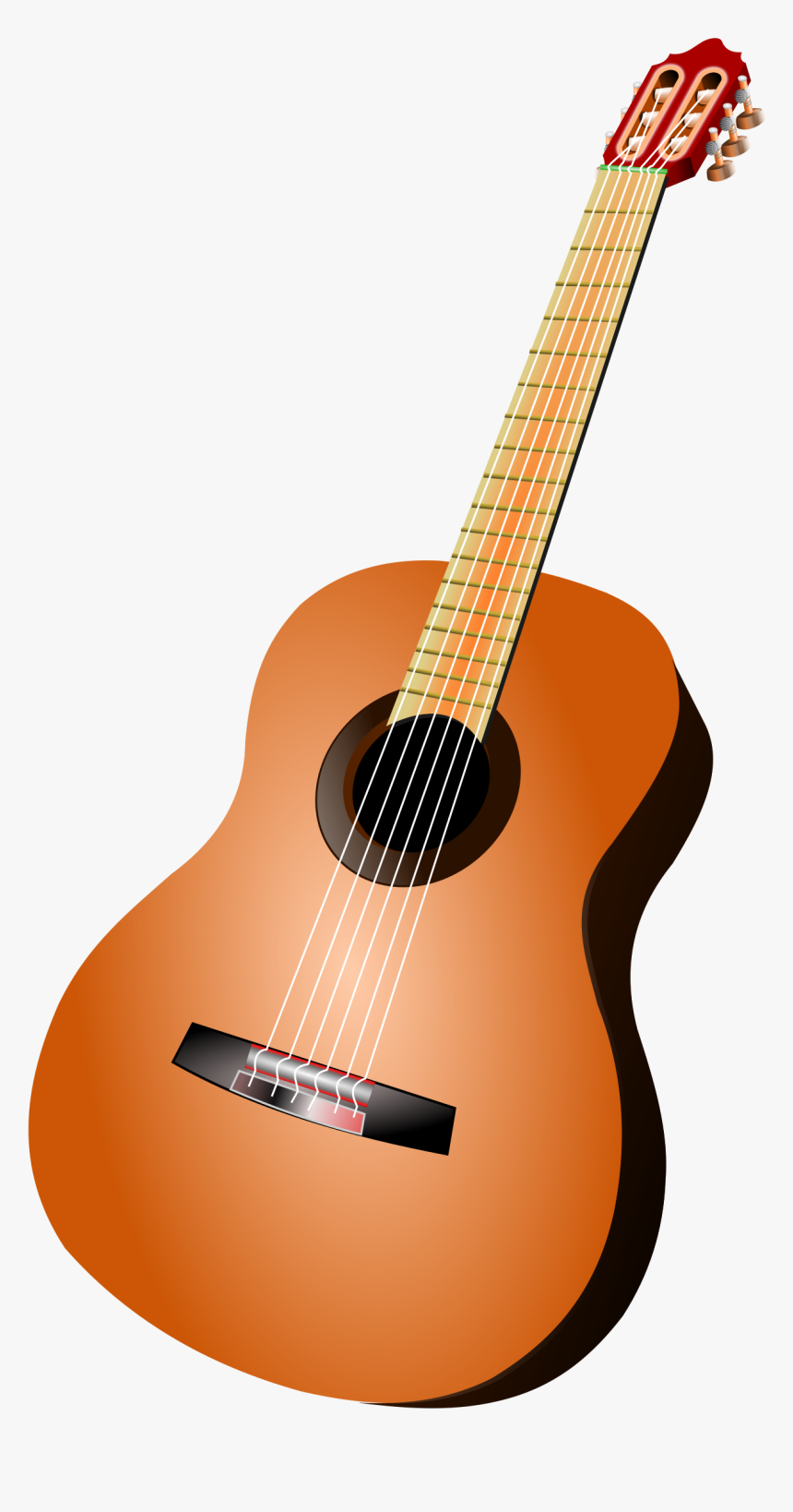 Acoustic Brown Guitar Png Image - Guitar Clipart, Transparent Png, Free Download