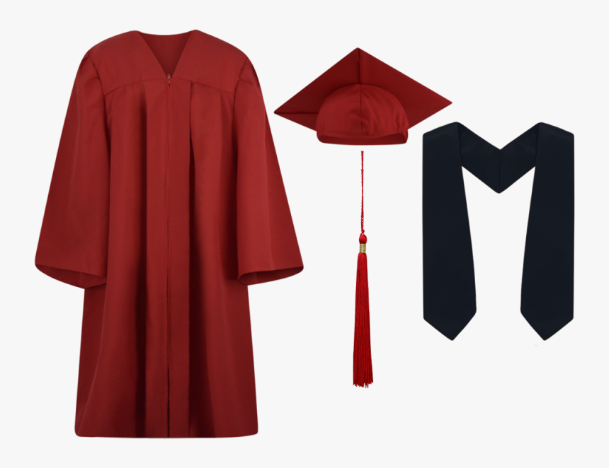 Cap And Gown Images Free Download Best Cap And Gown - Red Graduation Robe Png, Transparent Png, Free Download