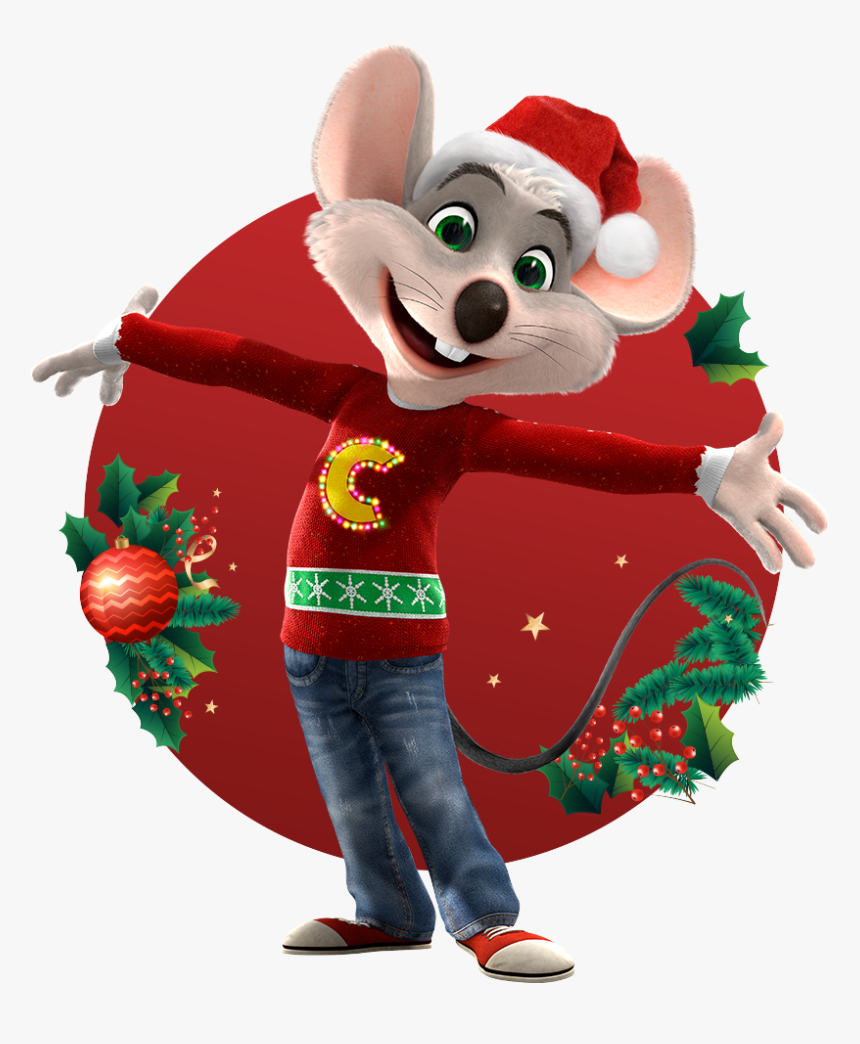 Chuck E Cheese - Raton Chuck E Cheese Navidad, HD Png Download, Free Download