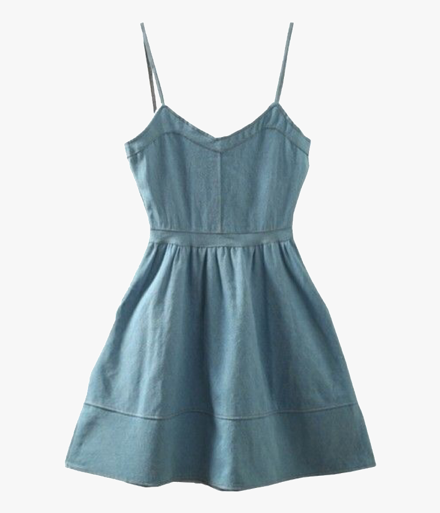 Denim Short Dress Spaghetti Strap, HD Png Download, Free Download