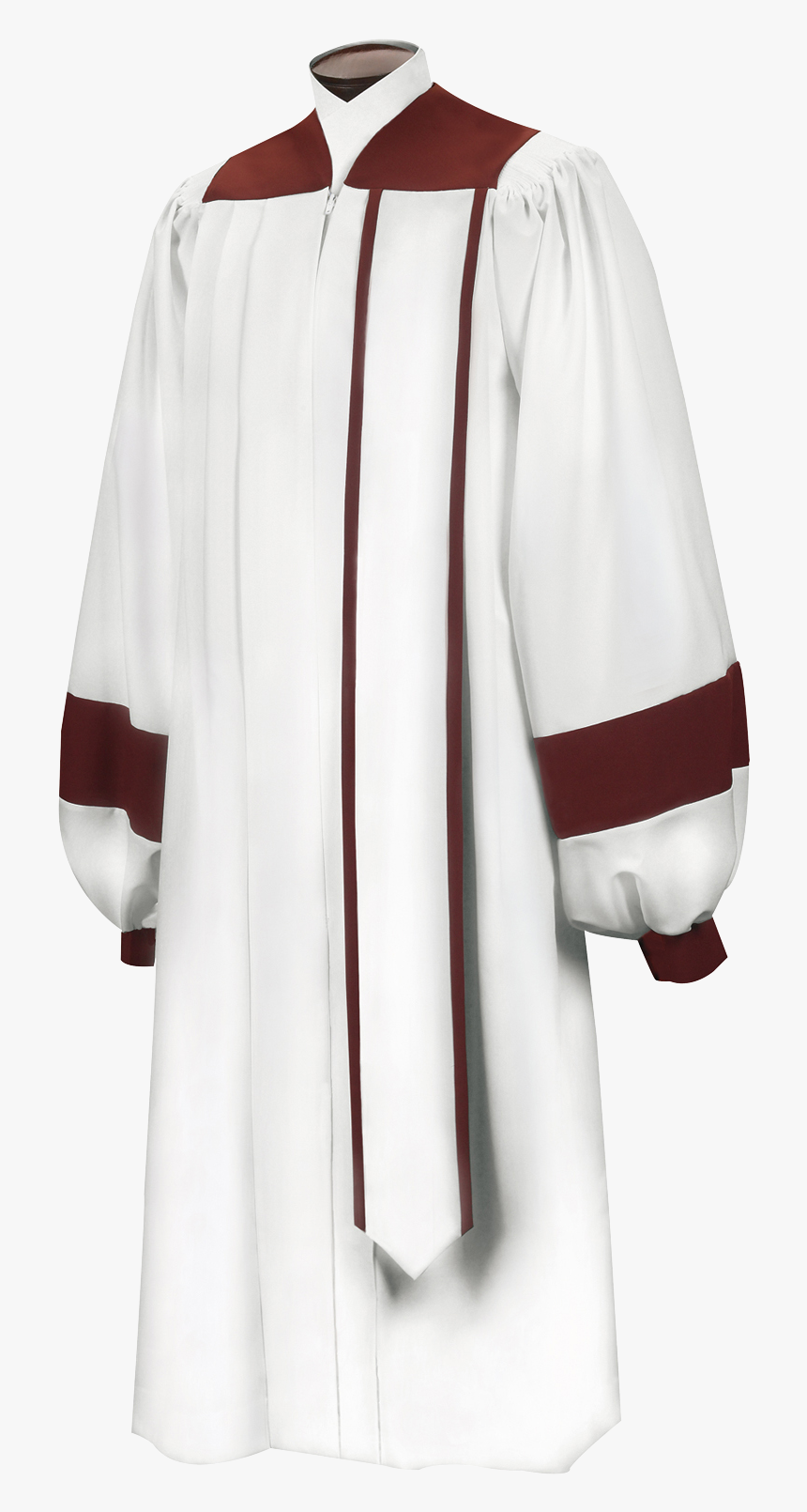 #95 Choir Robe - Choir Gowns Burgundy And Cream, HD Png Download, Free Download