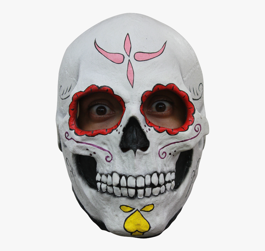 Catrina Skull Mask - Day Of The Dead Mask Latex, HD Png Download, Free Download