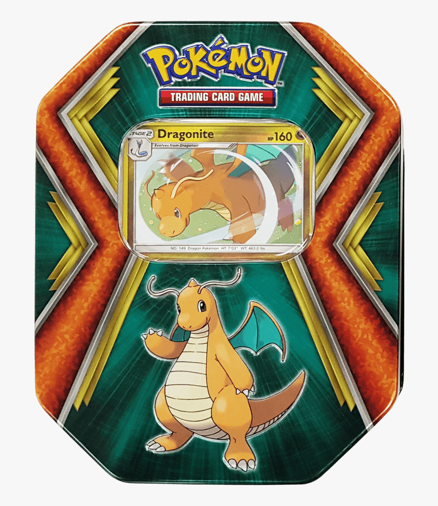 Pokémon Tcg Back Issue Tins Dragonite - Pokemon Dragonite Tin, HD Png Download, Free Download