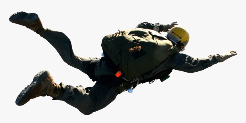 Parachutist Free Falling Transparent Background - Parachutist Png, Png Download, Free Download