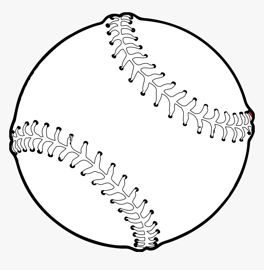 Black And White Baseball Png Image Clipart - Baseball Clipart White, Transparent Png, Free Download