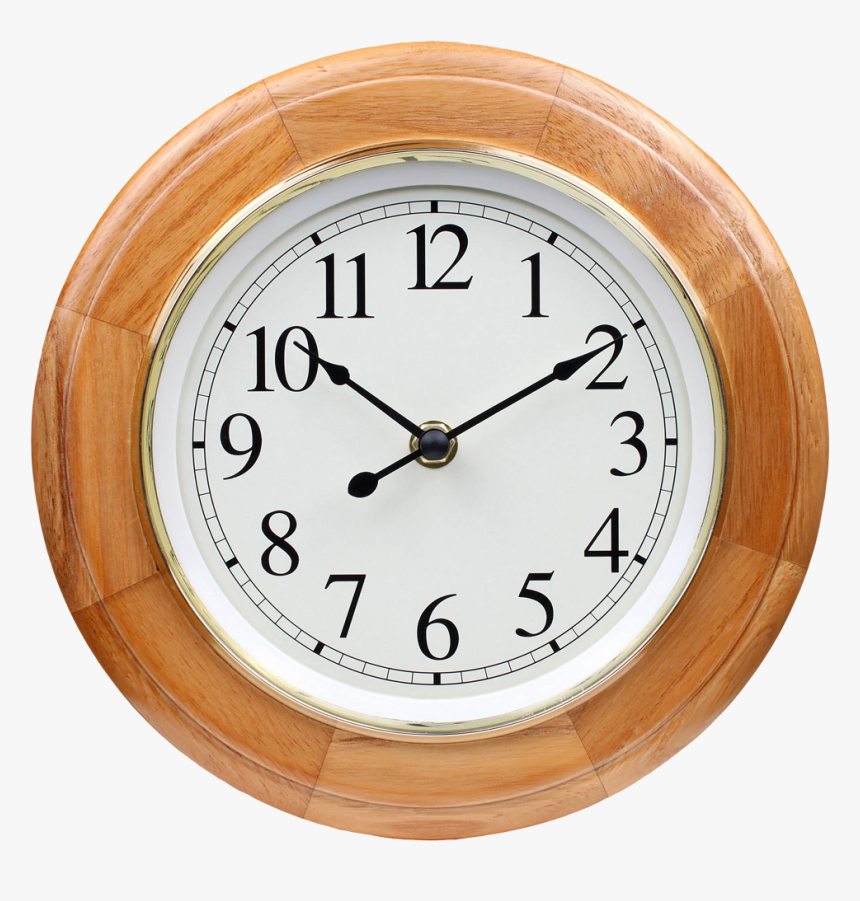 Wooden Wall Clock Png Image - Wall Clock In Png, Transparent Png, Free Download