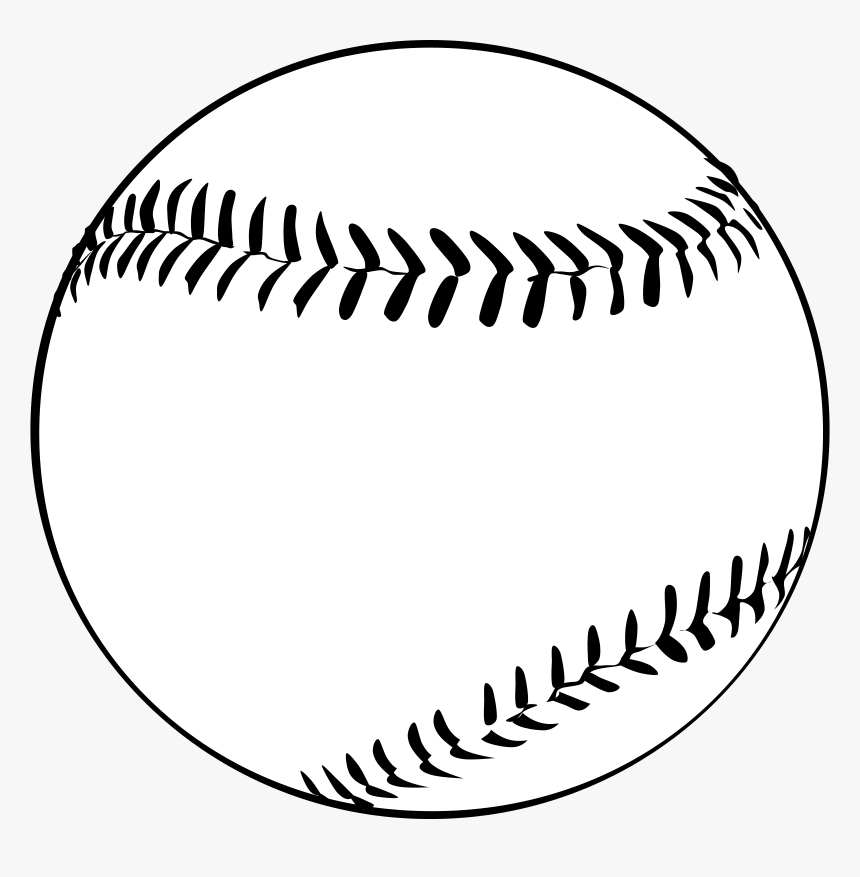 Baseball Vector Png - Baseball Clipart Black And White, Transparent Png, Free Download