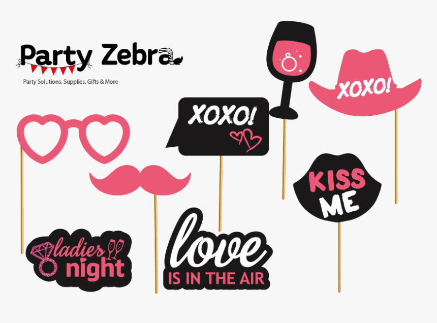 Transparent Baby Shower Zebra Clipart - Party Props Png, Png Download, Free Download