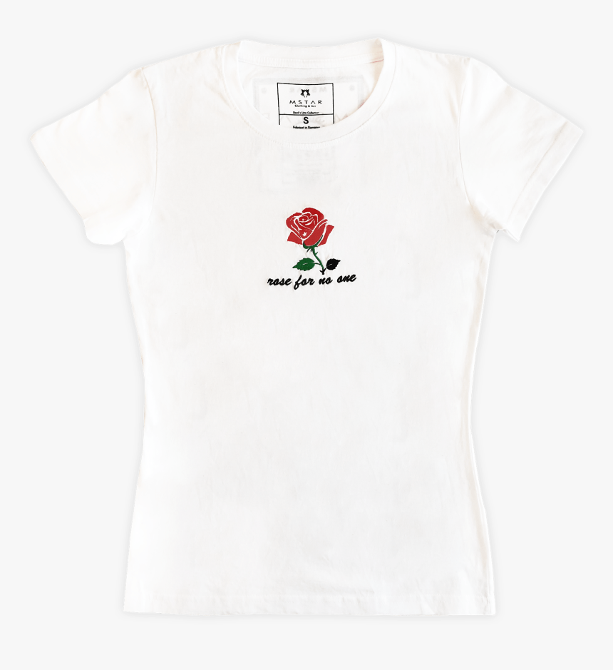 Rose For No One White T Shirt With Embroidery - Half Alive Merch Drop, HD Png Download, Free Download