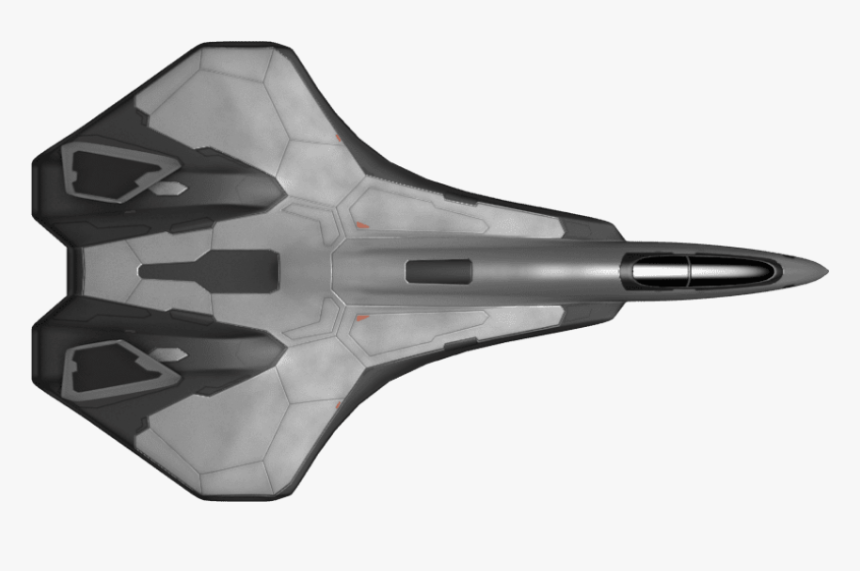 Space Ship Png - Spaceship Birds Eye View, Transparent Png, Free Download