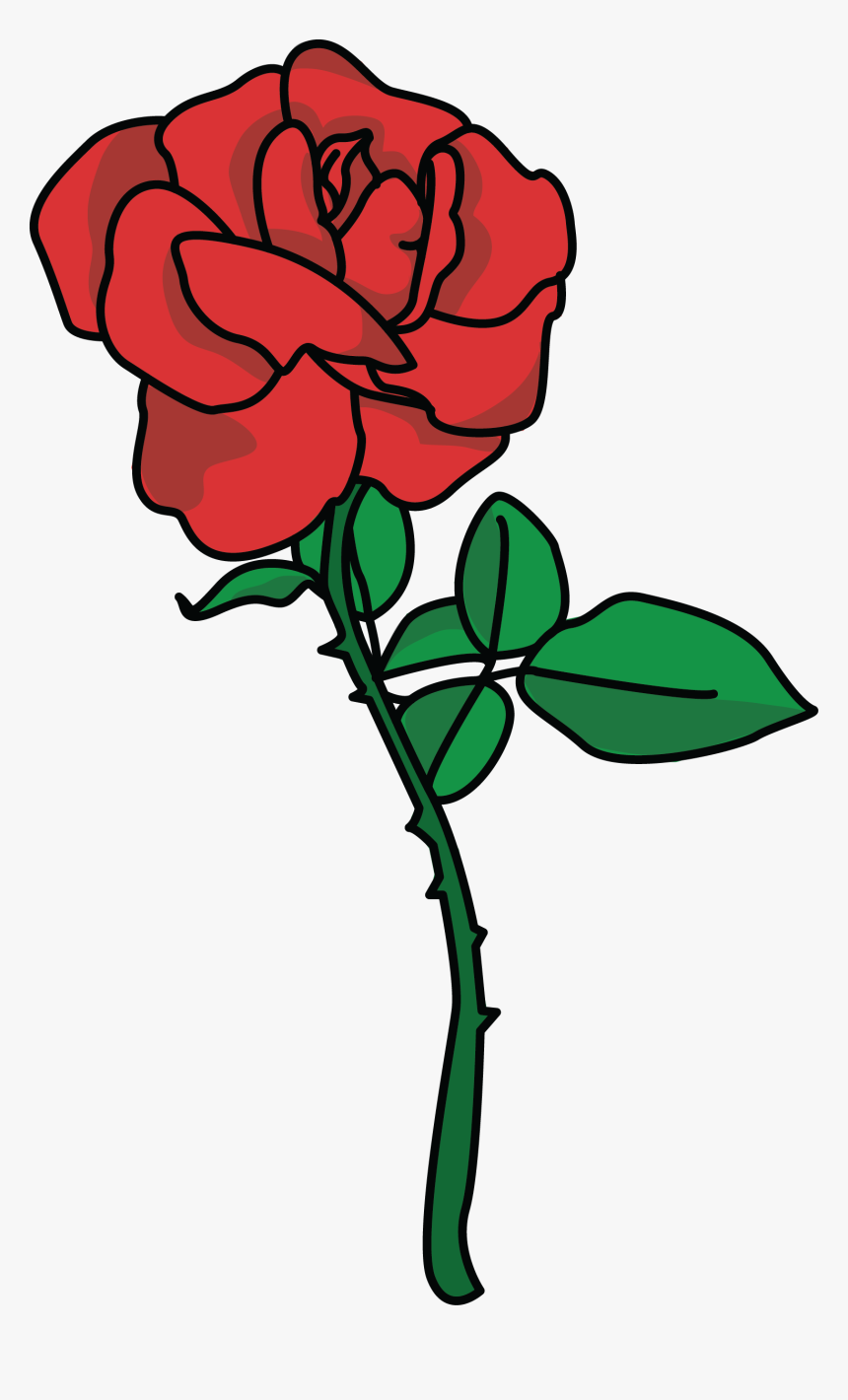 Free Rose Petal Clipart - Roses Plants Clip Art, HD Png Download, Free Download