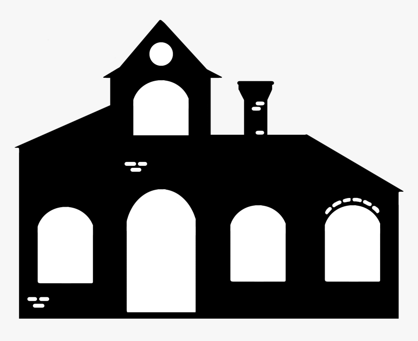 Window Clip Art Silhouette Image Drawing - Christmas Village House Template, HD Png Download, Free Download