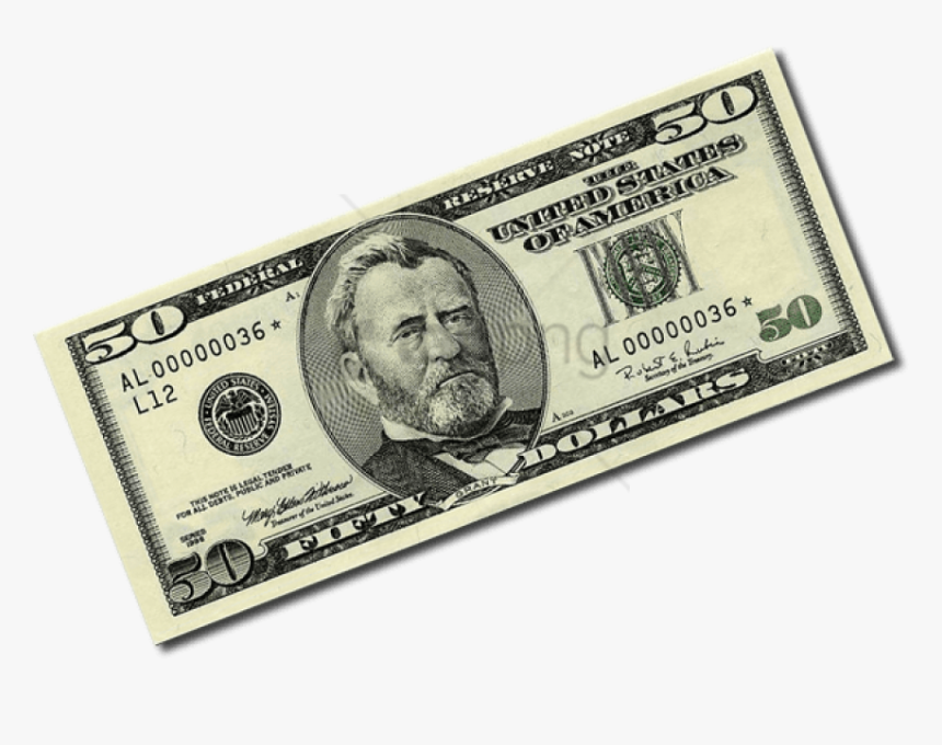 50 Dollar Bill Png - 50 Dollar Bill Transparent, Png Download, Free Download