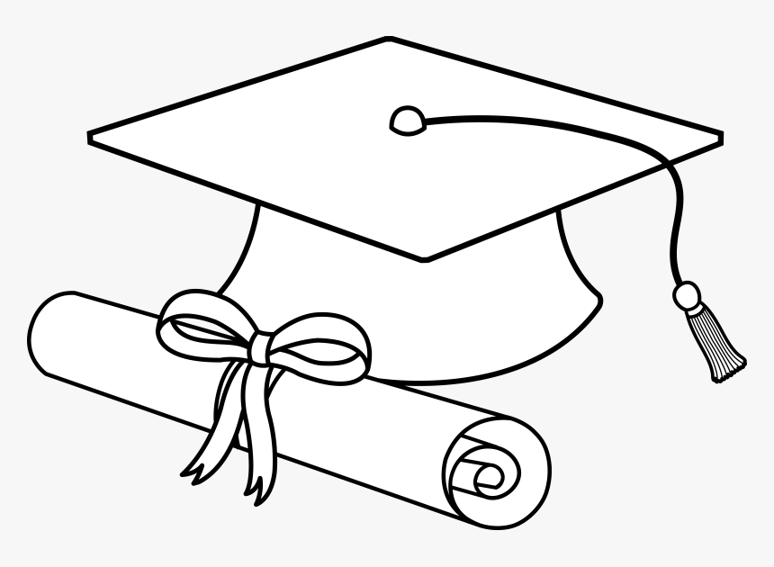 Graduation Clipart Black And White, HD Png Download, Free Download