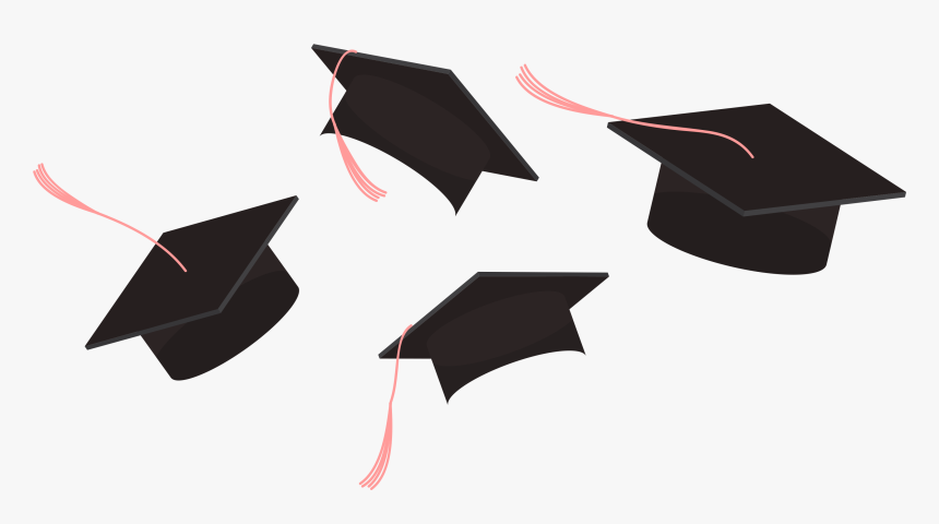 Graduation Caps In The Air Clipart Hd Png Download Kindpng