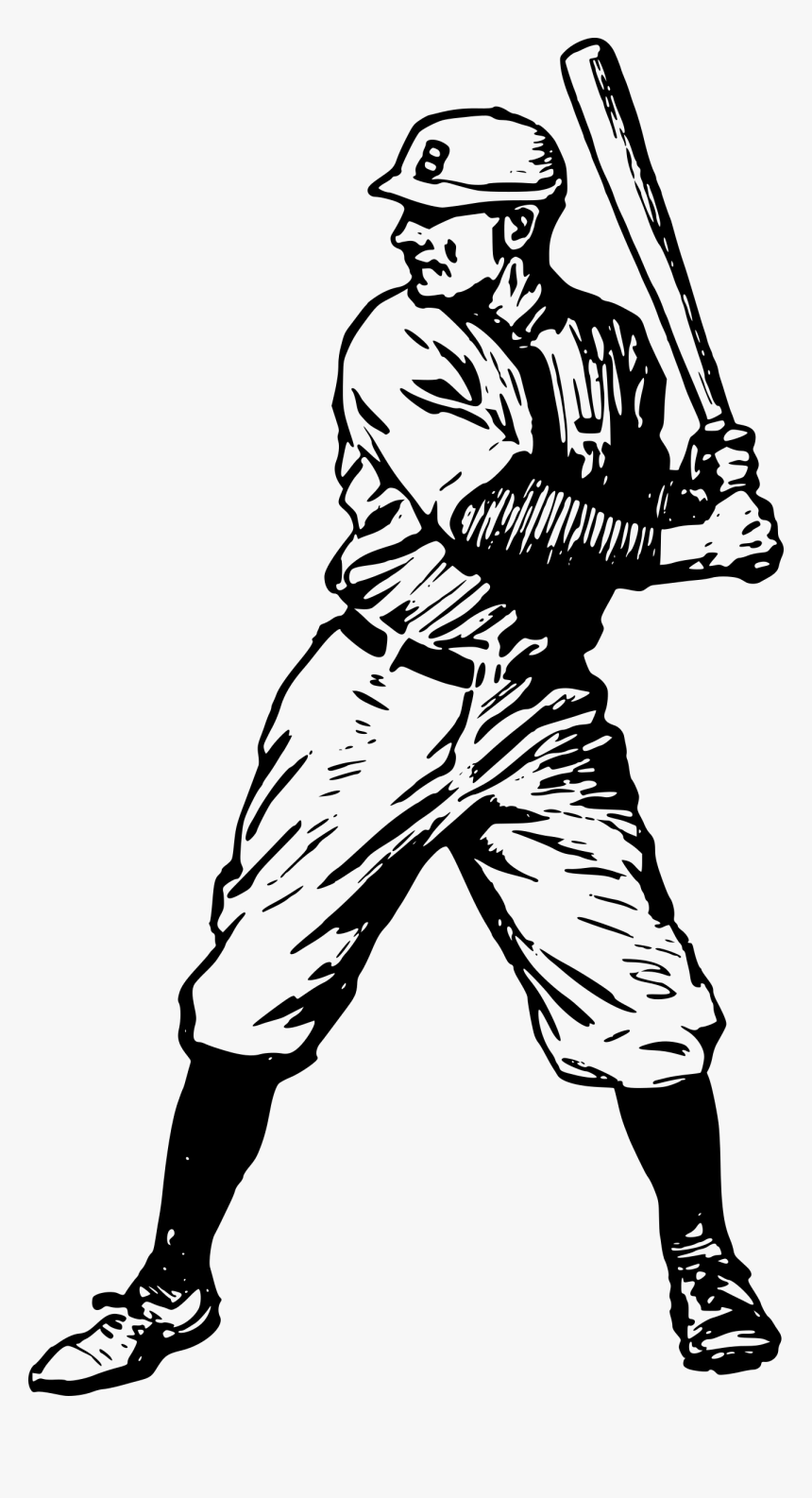 Clipart - Vintage Baseball Clip Art, HD Png Download, Free Download