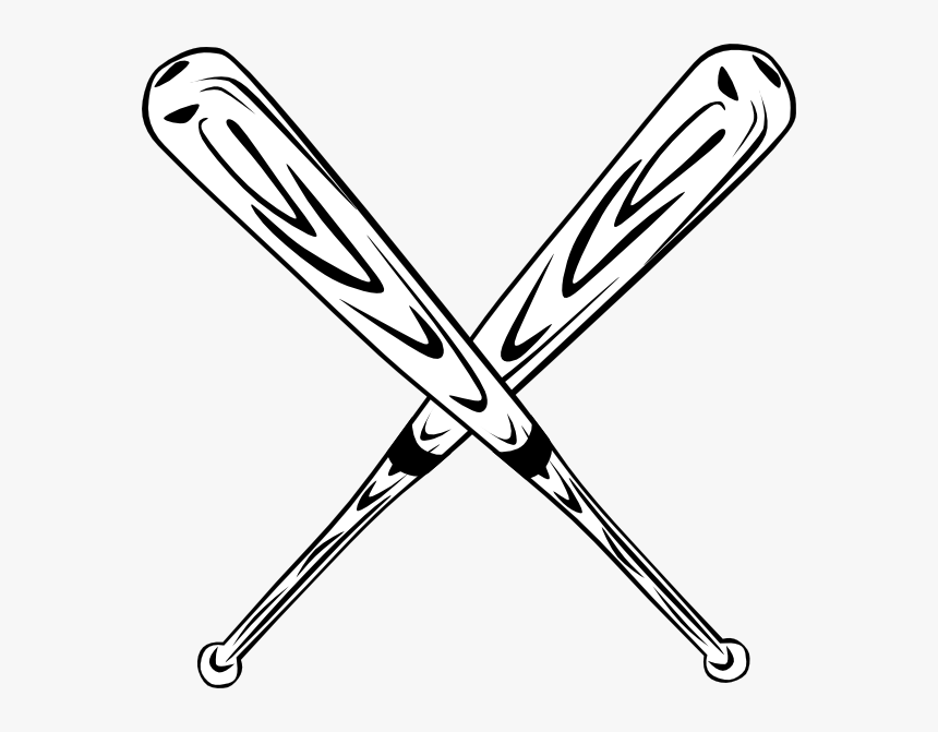 Baseball Bats Crossed Png - Transparent Background Baseball Bat Clipart, Png Download, Free Download
