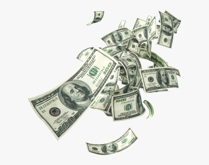 Falling Money Png For Kids - Money Falling, Transparent Png, Free Download