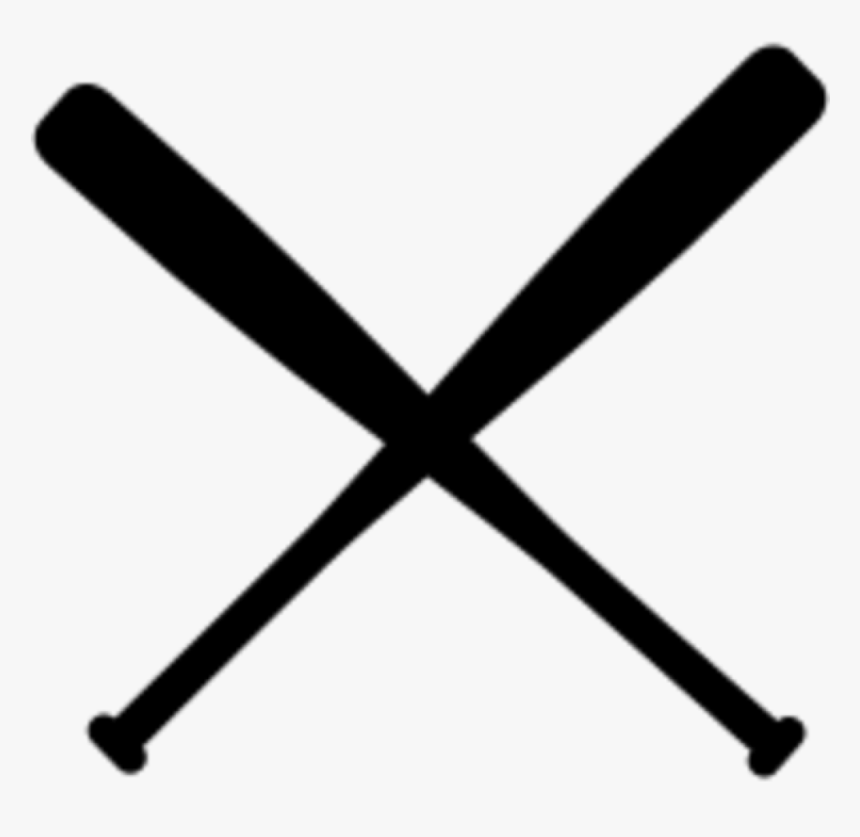 Baseball Bat Clipart Crossed Baseball Bats Clipart - Crossed Baseball Bat Clipart, HD Png Download, Free Download