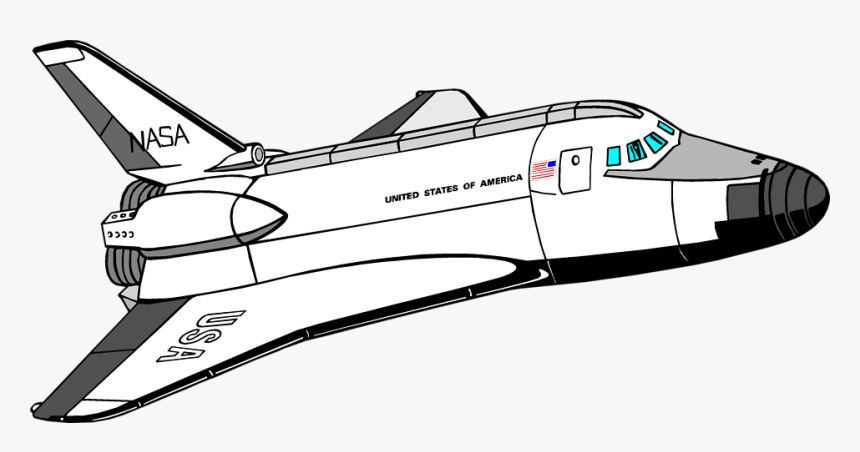 Spaceship Clipart Transparent Background - Free Space Shuttle Clipart, HD Png Download, Free Download