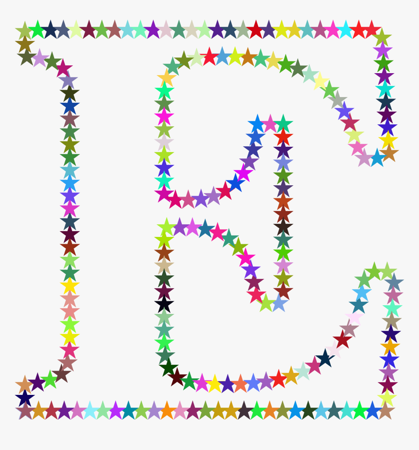 This Free Icons Png Design Of E Stars - Alfabeto Colorido Com Estrelas, Transparent Png, Free Download