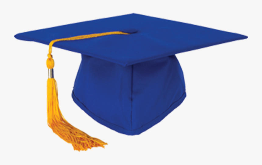 Square Academic Cap Graduation Ceremony Hat Blue - Blue Graduation Cap Png, Transparent Png, Free Download