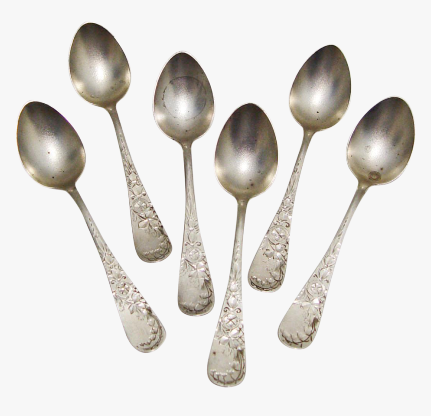 Sterling Silver Engraved Antique Demitasse Spoons- - Spoons Antique Transparent, HD Png Download, Free Download