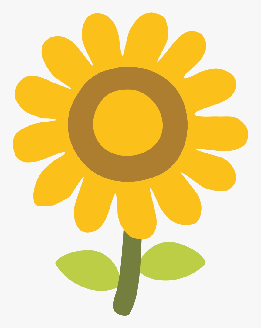 Sunflower Clipart Emoji Android Free Transparent Png - Transparent Sunflower Cute Png, Png Download, Free Download