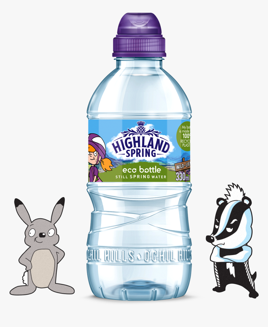 The New Eco Bottle - 330ml Highland Spring Water, HD Png Download, Free Download