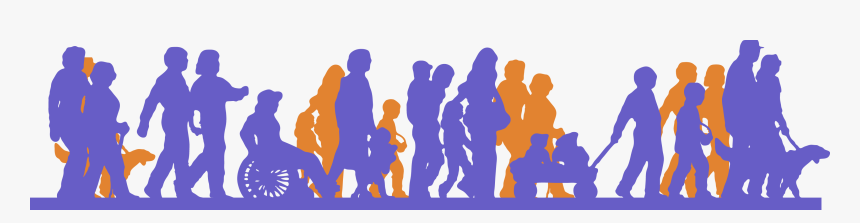 Transparent Group People Walking Png - Crop Walk, Png Download, Free Download