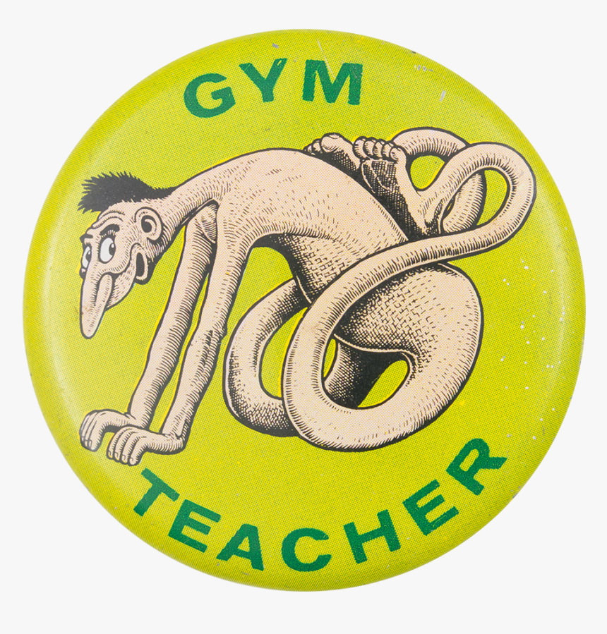 Basil Wolverton Gym Teacher Art Button Museum, HD Png Download, Free Download