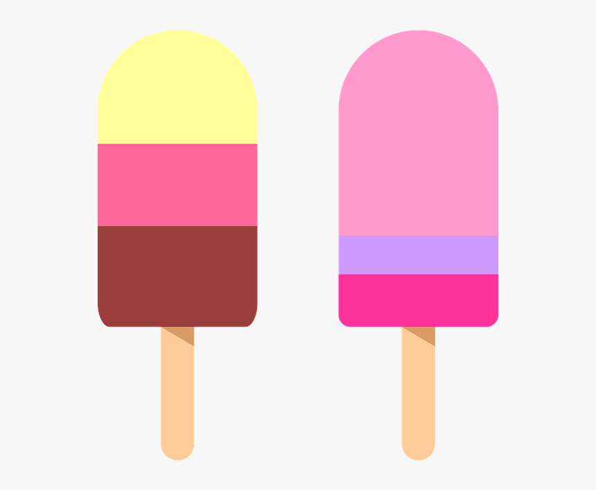 Frozen Dessert,ice Pop,ice Cream Bar,dessert,pink,ice - Gelato, HD Png Download, Free Download