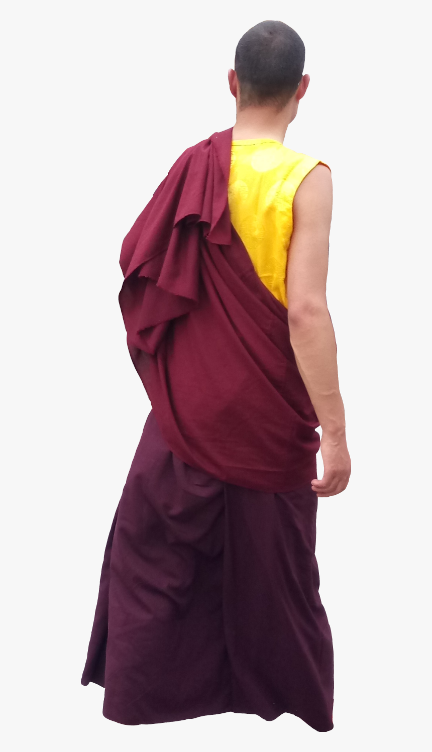 #ftesticker #lama #monk #tibetan #man #people #back - Silk, HD Png Download, Free Download