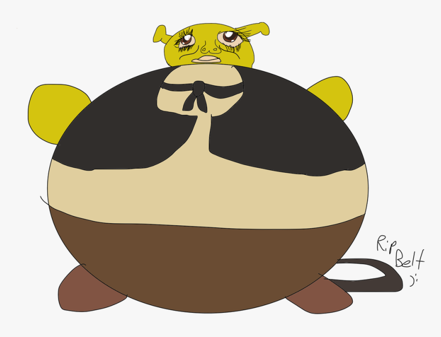 Big Fat Sexy Shrek By Crescenthusky12 - Fat Donkey From Shrek, HD Png Download, Free Download