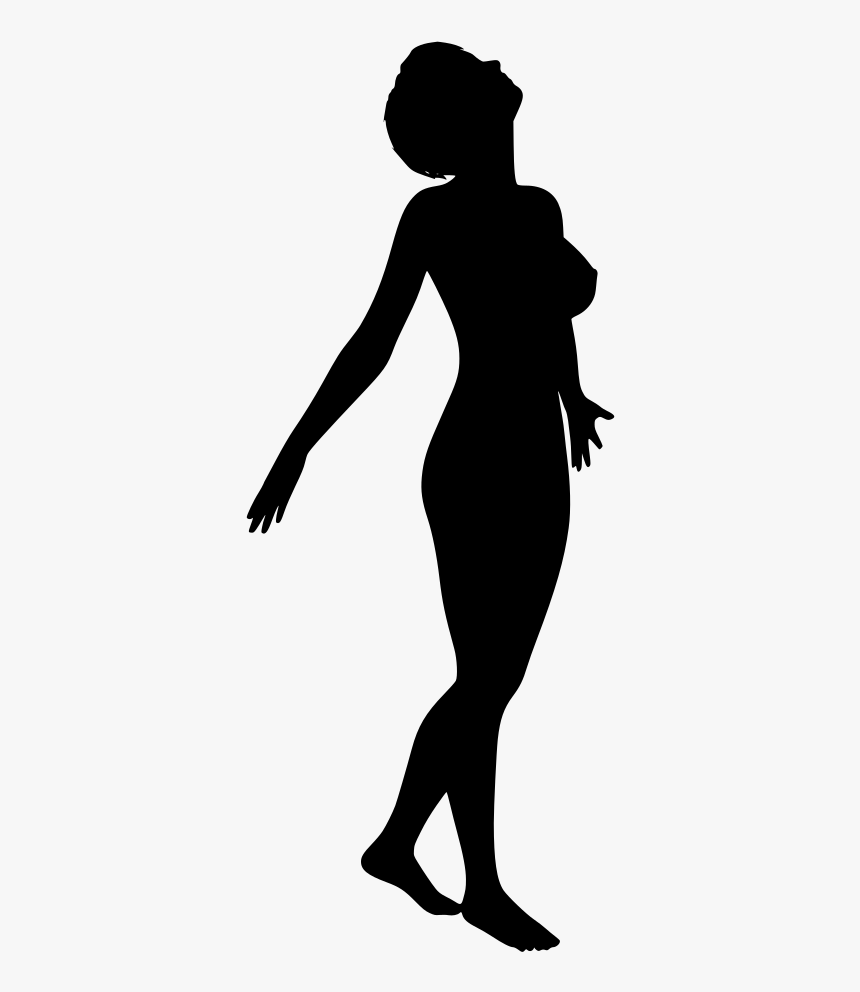 Woman Silhouette Looking Up, HD Png Download, Free Download