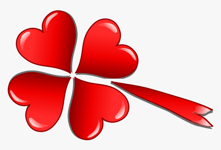 Clover, Trefoil, Love, Hearts, Shooting Star, Valentine, HD Png Download, Free Download