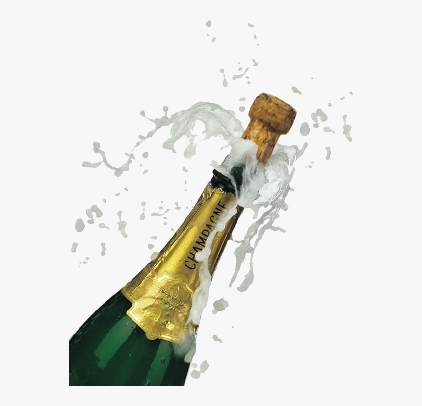 Champagne Popping Png - Transparent Champagne Bottle Png, Png Download, Free Download
