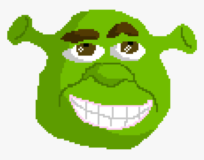 Shrek Face Png Shrek Pixel Art Maker - Shrek Pixel Art Minecraft, Transparent Png, Free Download