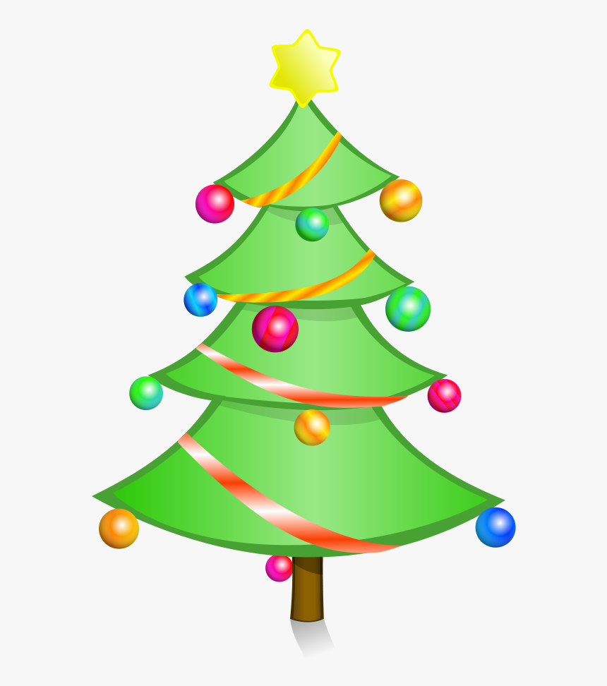 Christmas Tree Svg Clip Arts - Clipart Simple Christmas Tree, HD Png Download, Free Download