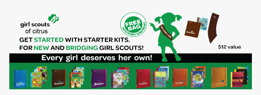Girl Scout Pave Trefoil Necklace-in Original Package - New Girl Scout, HD Png Download, Free Download