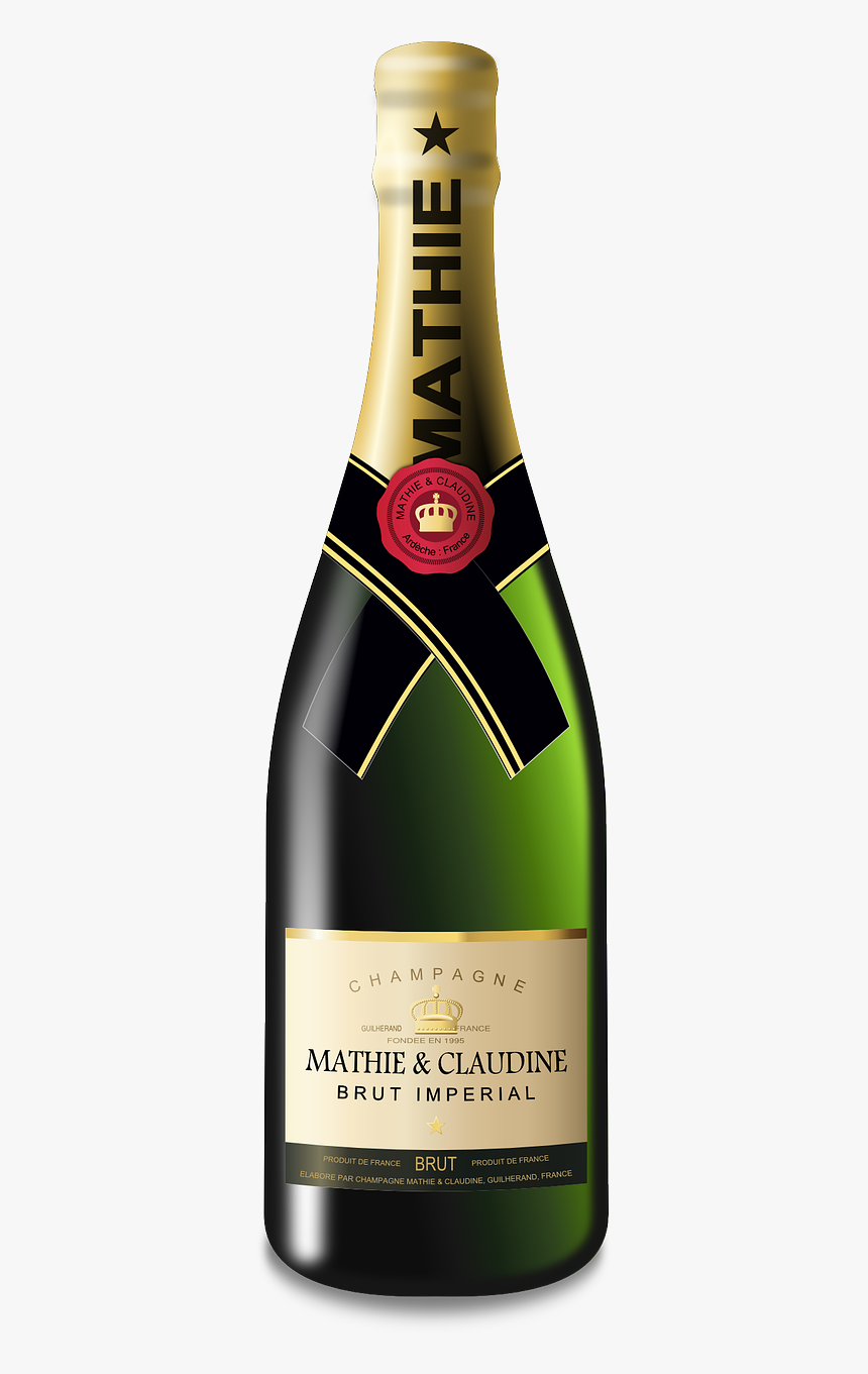 Champagne Bottle Cut Out, HD Png Download, Free Download