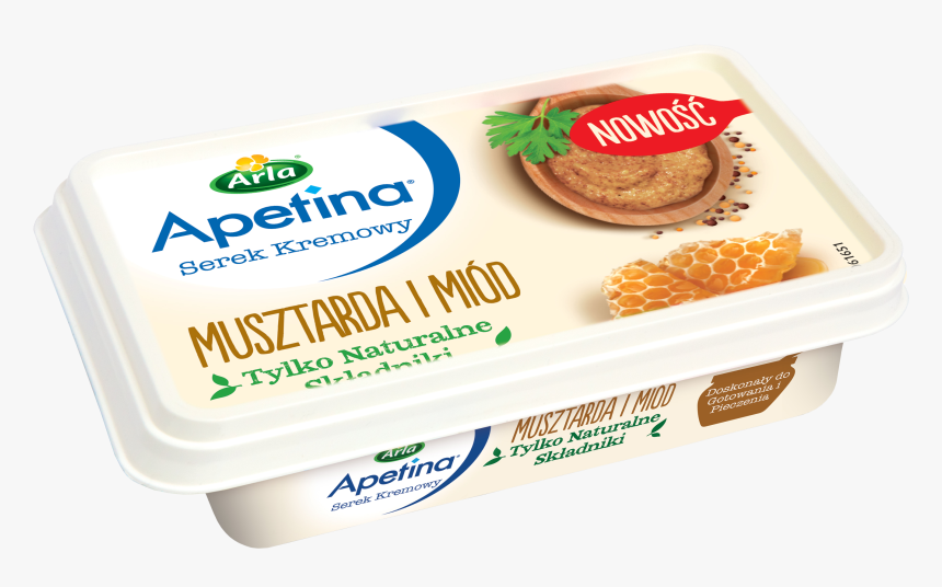 Apetina Honey & Mustard Cream Cheese - Cream Cheese, HD Png Download, Free Download