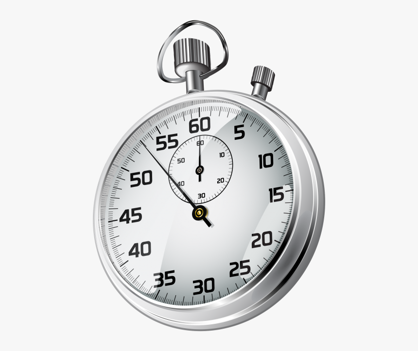 Realistic Stopwatch Timer On Transparent Background - Transparent Background Timer Clipart, HD Png Download, Free Download