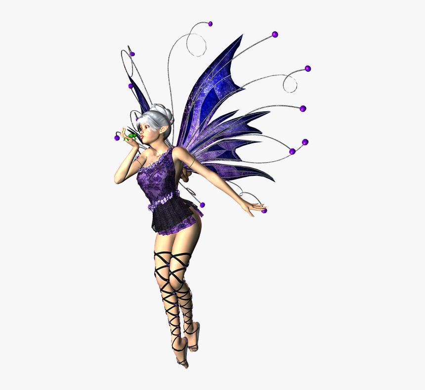 Girl, Woman, Fairy, Elf, Wings, 3d, Isolated, HD Png Download, Free Download