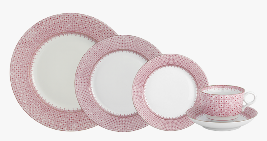 Pink Lace 5pc Place Setting - Webbing, HD Png Download, Free Download