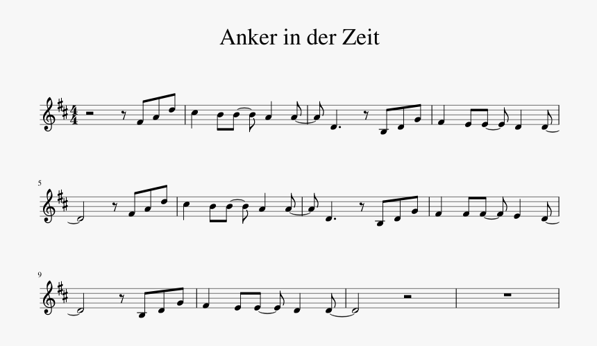 Anker In Der Zeit Sheet Music Composed By Composer - Wrong Foot Forward Sheet Music, HD Png Download, Free Download