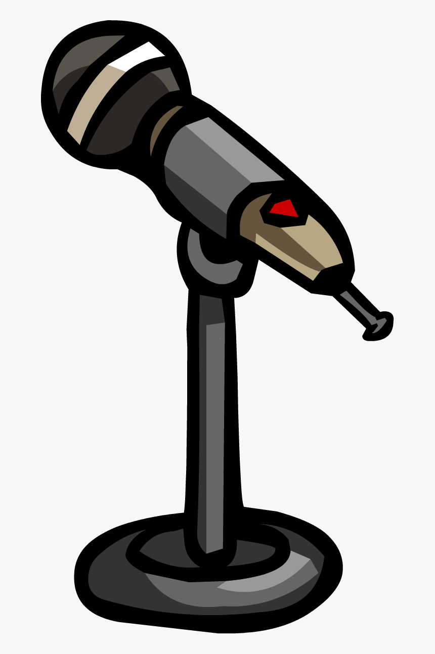 Microphone Cartoon Black And White, HD Png Download, Free Download