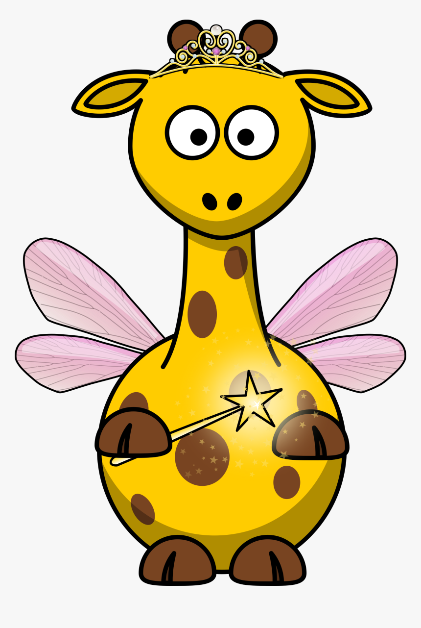 Giraffe Fairy Clip Arts - Funny Giraffe Clipart, HD Png Download, Free Download