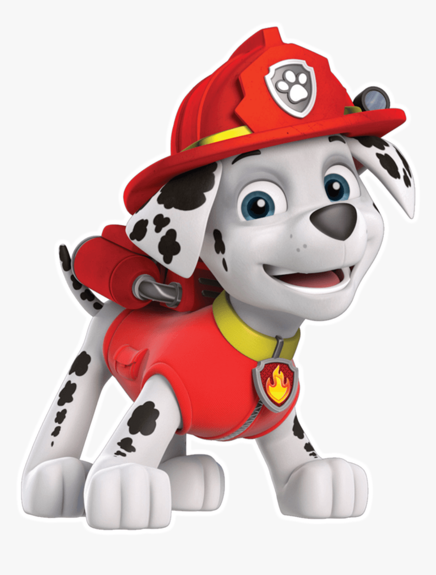 Patrol Paw Dog T-shirt Puppy Dalmatian Clipart - Marshall Paw Patrol Characters, HD Png Download, Free Download